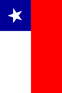 Flag of Chile vertically