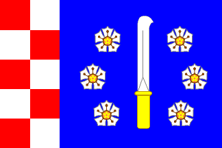 [Kucharovice municipality flag]