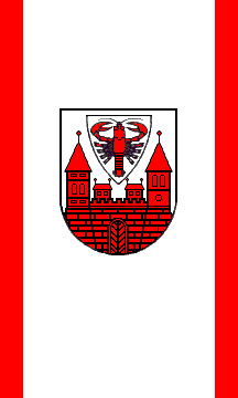 [City of Cottbus hanging flag (Brandenburg, Germany)]