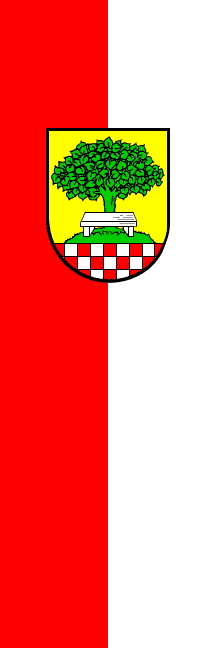 [City of Halver hanging flag (Märkischer Kreis County, North Rhine-Westphalia, Germany)]
