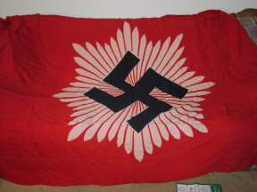 [National Air Protection League 1935-1945, later variant with red field and black swastika (Germany)]