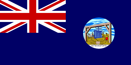 Grenada flag in 1875-1903
