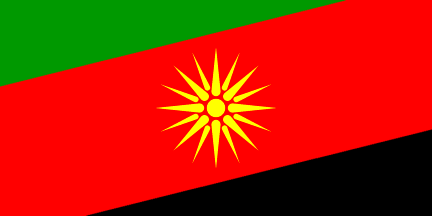 [Flag of Makedonska Kamenica]
