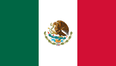 [National Flag of Mexico and Campeche State Flag]