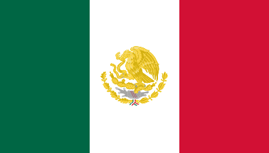 [Bandera Nacional (National Flag of Mexico) with golden Arms]