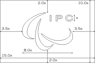 [Construciton sheet of the IPC flag.]