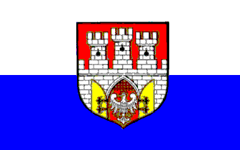 [Kraków flag + CoA]