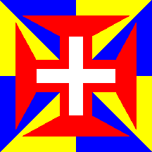 order cross on blue and gold