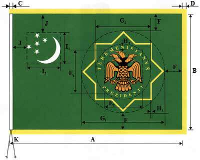 [President flag of Turkmenistan]