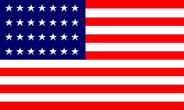 [28 Star Flag of U.S.]