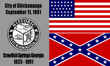 [Flag of Chickamauga, Georgia]