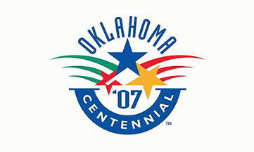 [Oklahoma Centennial Flag logo]