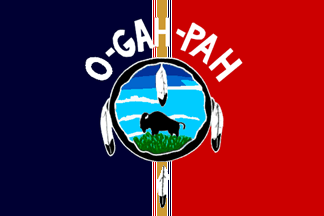 [flag of Ogahpah / Quapaw Tribe, Oklahoma]