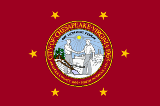 [Flag of Chesapeake, Virginia]