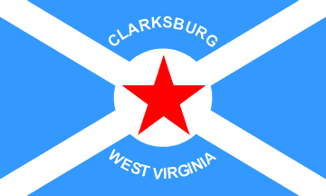 [Flag of Clarksburg, West Virginia]