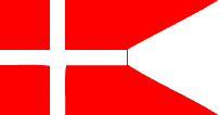 [Denmark naval/state flag - double pointed]