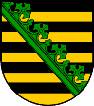 flag arms of Saxony Germany