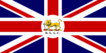 British South Africa police Kings colours flag  
